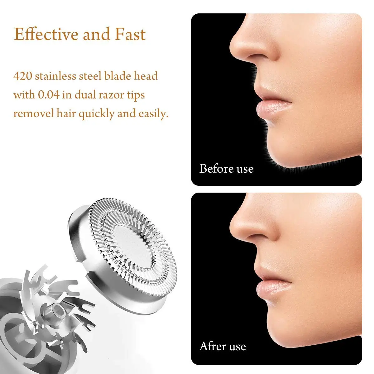 Электрический эпилятор для удаления волос триммер лица женщин женский депилятор