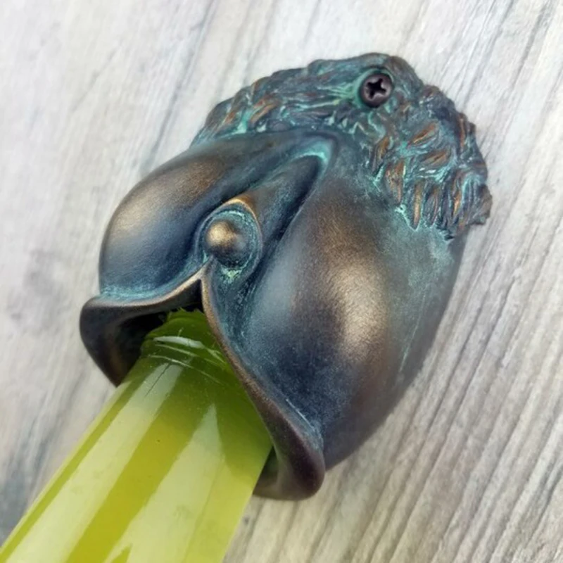 

Bottle Opener Wall Mounted Cast Bronze Sculpture The Goddess Soda Twist Off Lid Jar Opener for Seniors FBS889