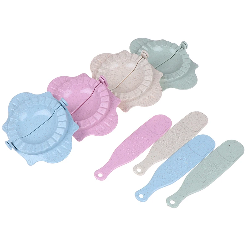 

DIY Dumplings Maker Tool Wheat Straw Jiaozi Mold Dumpling Mold Clips Baking Molds Pastry Kitchen Accessories
