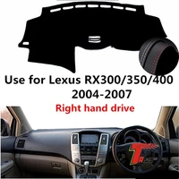 taijs factory leather car dashboard cover protective for lexus rx300350400 2004 2005 2006 2007 right hand drive