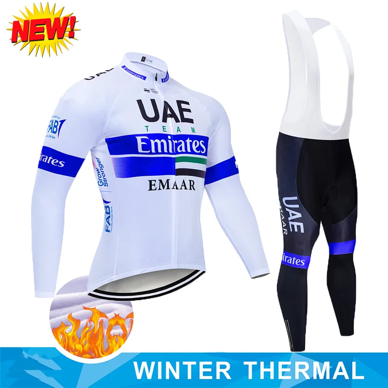 2019 ОАЭ длинный рукав Велоспорт Джерси велосипед брюки набор Мужские 19D колодки Ropa