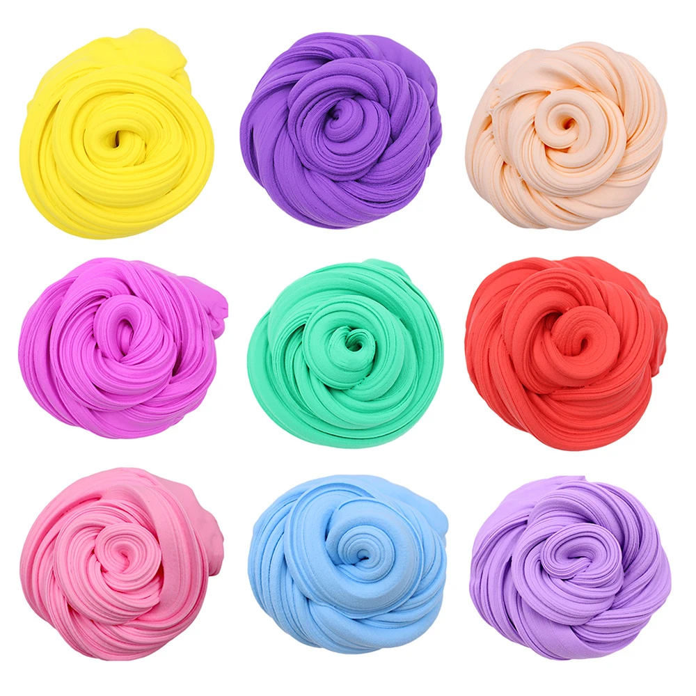 

60ml Fluffy Slime Supplies Toys Putty Soft Clay Light Plasticine Playdough Lizun Slime Charms Gum Polymer Clay Antistress