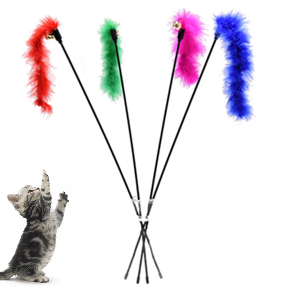 Разнилка для котенка домашних животных кошек Пластиковая Палочка колокольчик