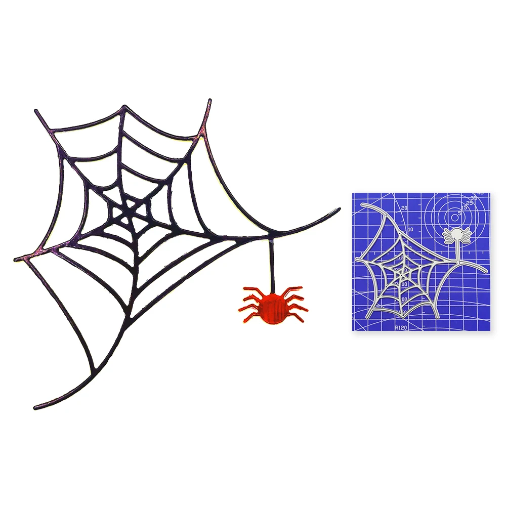 Хэллоуин Паук Паутина ремесло металлическая рамка шаблоны Скрапбукинг тиснение