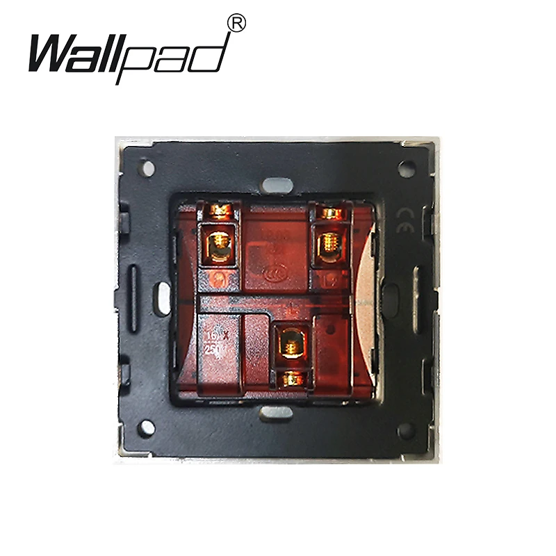 Роскошная двухсекционная занавеска Wallpad из черного хрустального стекла
