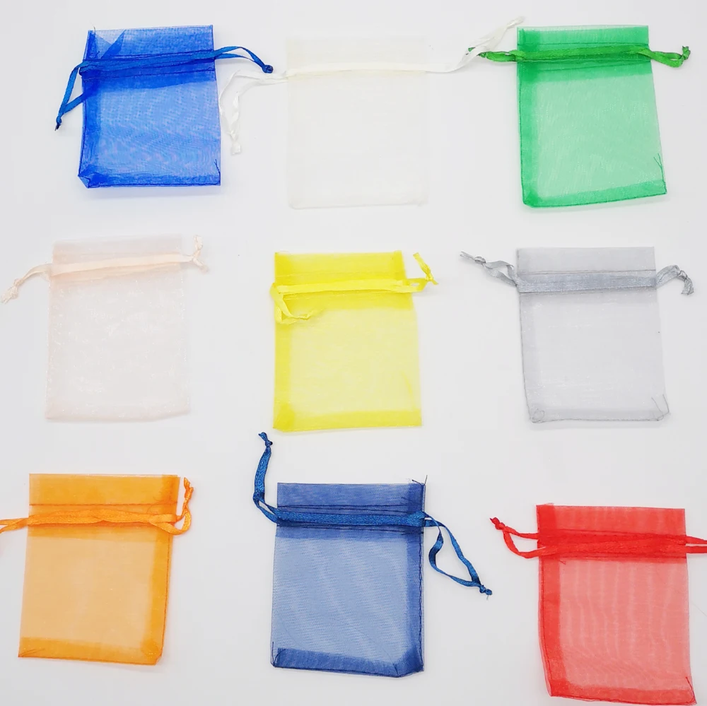 50pcs Organza Gift Bags 10x15 Drawstring Box Packaging Gifts For Birthday Christmas Wedding Bag | Дом и сад