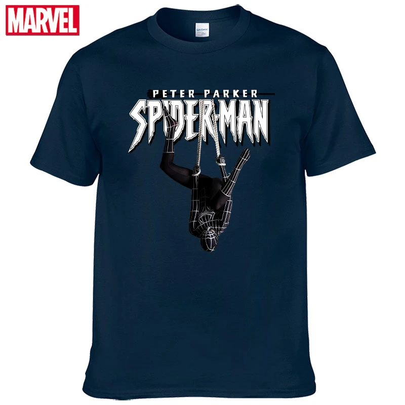 С изображением героев фильма Марвел мстители Человек-паук футболка удобные