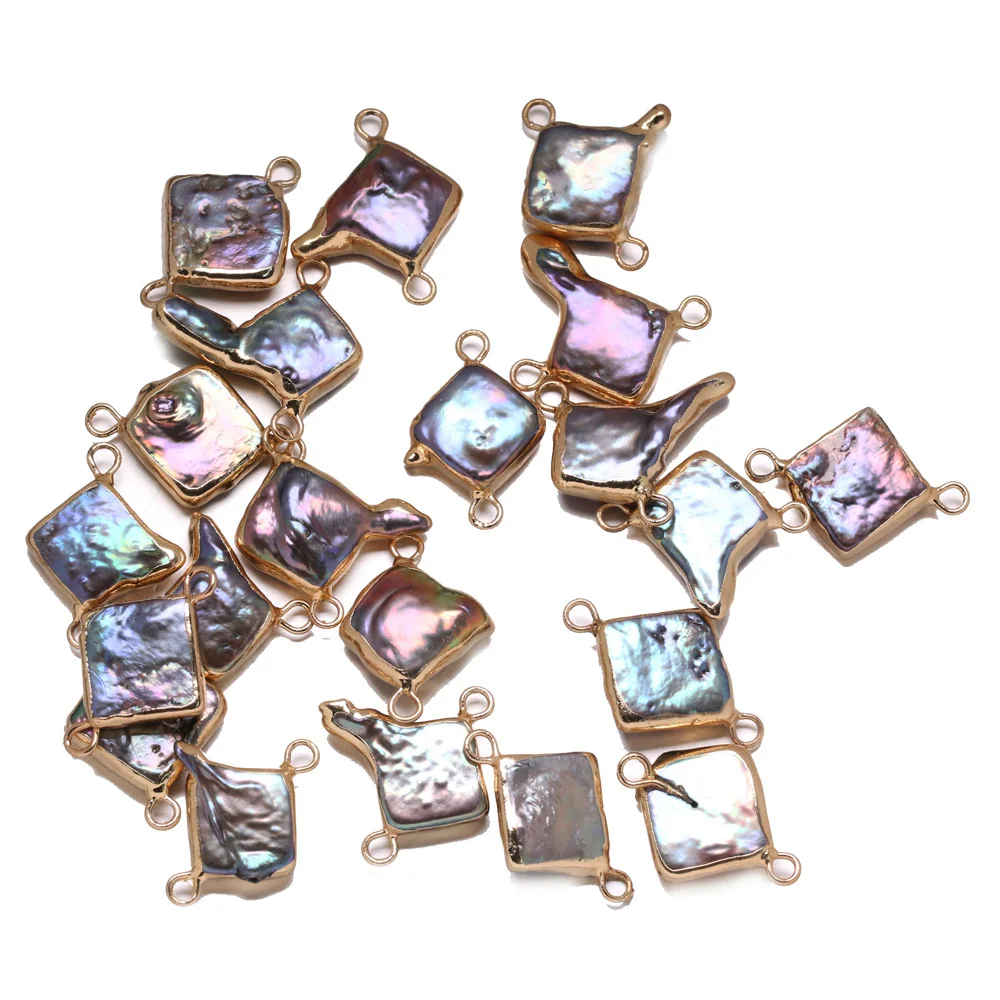 

New Quartet Phnom Penh Purple Freshwater Pearl Pendant Simple And Stylish DIY Jewelry Gift Chain Size 13x18-15x20mm