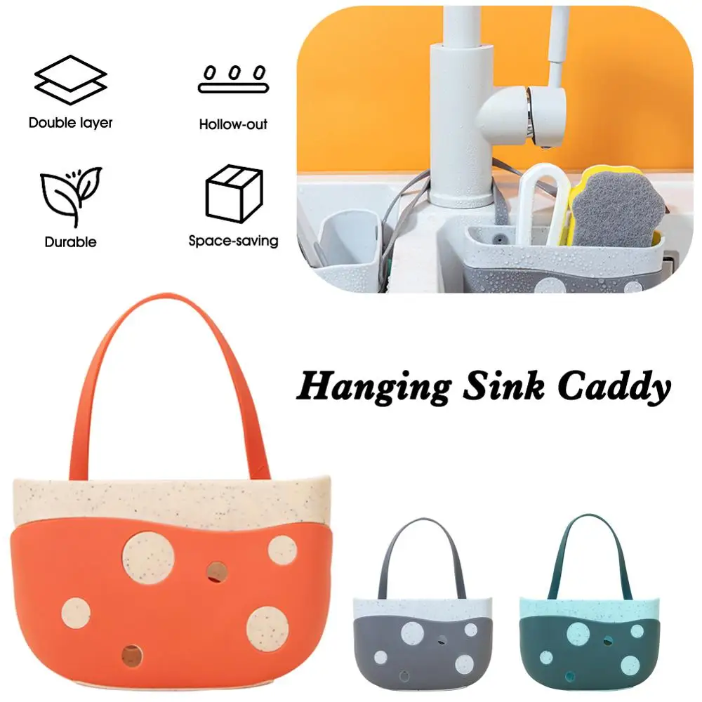 

Hanging Drain Frame Bag Container Kitchen Sink Holder Dish Cloth Sponge Container Kitchen UtensilsKitchen & Dining Gadget