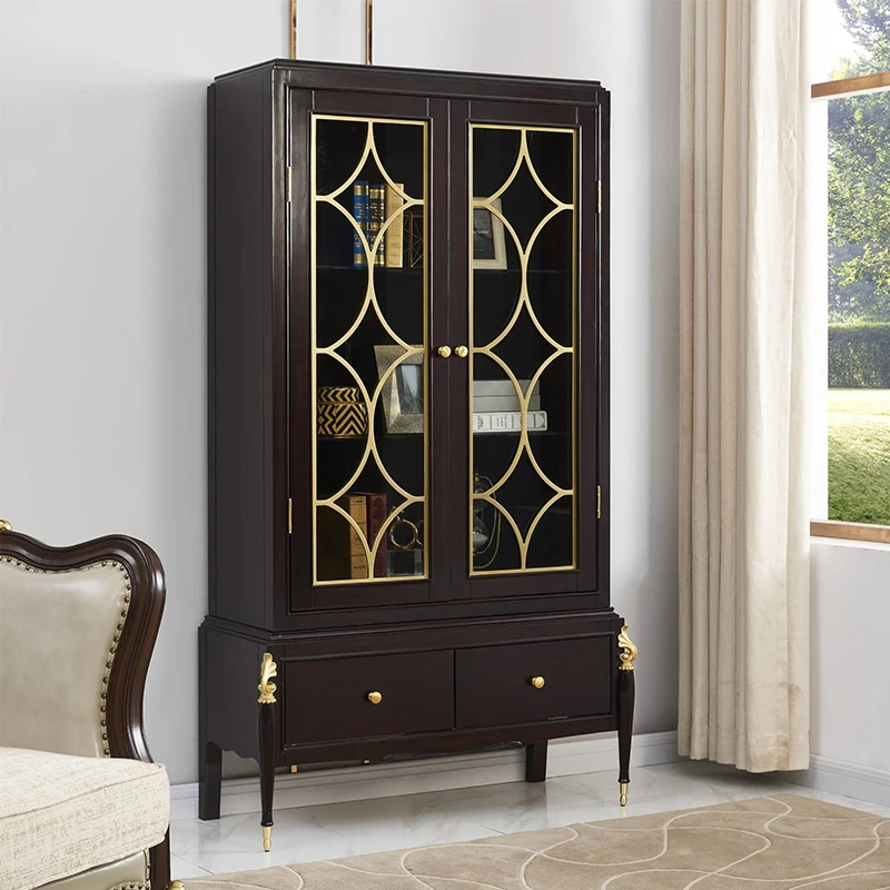 Классические шкафы из массива дерева для телевизора столовая буфет шкаф мебель с