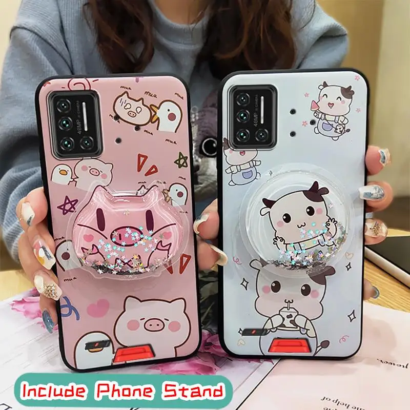 for woman original phone case for umidigi bison gt drift sand cartoon anti knock cover kickstand free global shipping
