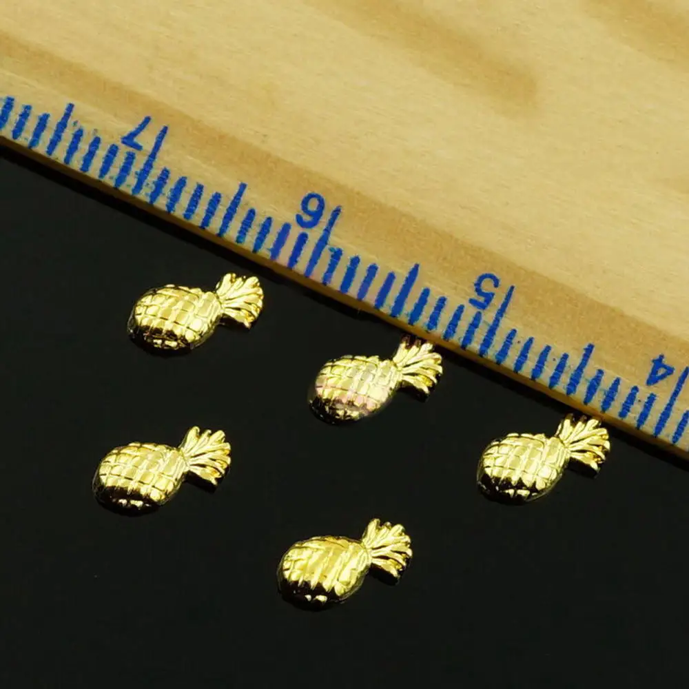 100 шт. металлические наклейки для ногтей с ананасом | Красота и здоровье