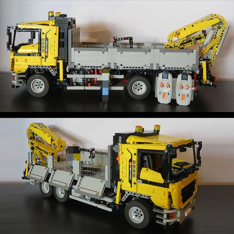 NEW LeGINGlys Technic MOC-4156 MAN Transport Truck Power Function RC Motor vehicle Building Blocks Toys Educational Kids Gifts | Игрушки и