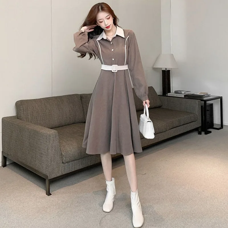 Элегантное бархатное платье с длинным рукавом зимнее женское дизайнерское