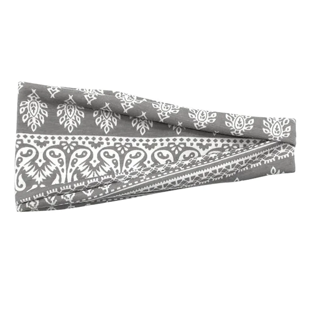 Унисекс широкая Спортивная Повязка для пота головная повязка бега йоги