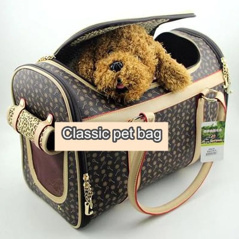 

High-quality Embossed High-end Pet Bag Can Be Slung Large Dog Bag Out Portable Multifunctional Car Pet Dog Backpack Dog Carrier