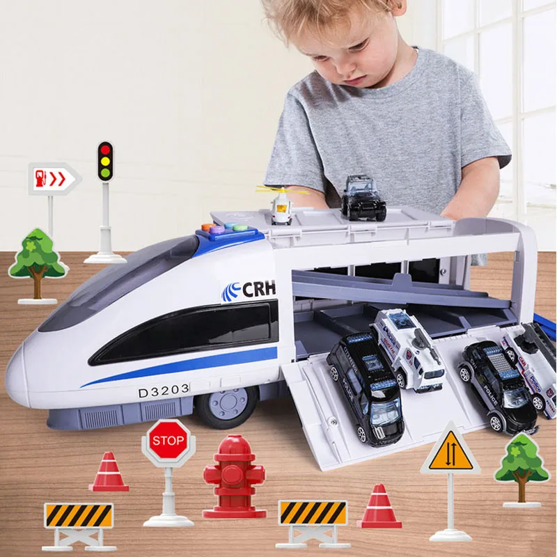 

QWZ новый детский поезд, игрушки, Большие весы, прохождение дорожки, раннее обучение, забавная модель автомобиля, инерционный светильник, муз...
