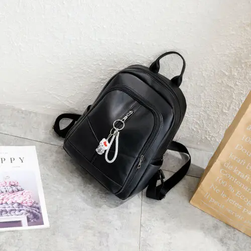 Модный женский рюкзак из натуральной кожи с защитой от кражи школьная сумка