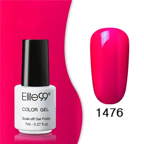 1476 Elite99 Гель-лак набор все для маникюра Полупостоянный Vernis верхнее покрытие УФ светодиодный гель лак удаляющийся замачиванием Гель-лак для ногтей - Цвет: 1476