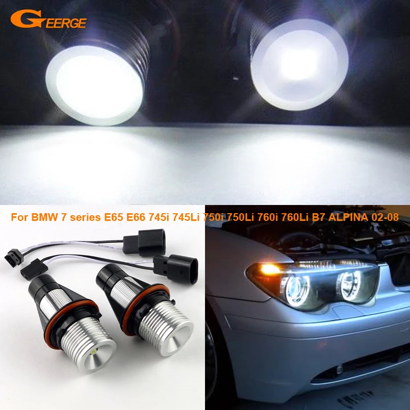 

Для BMW 7 series E65 E66 745i 745Li 750i 750Li 760i 760Li B7 ALPINA 2002-2008 высококачественный светодиодный светильник Angel Eyes Halo