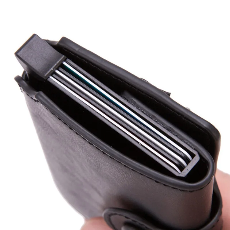 Черный складной кошелек Maideduod с технологией RFID чехол для ID карты мужской