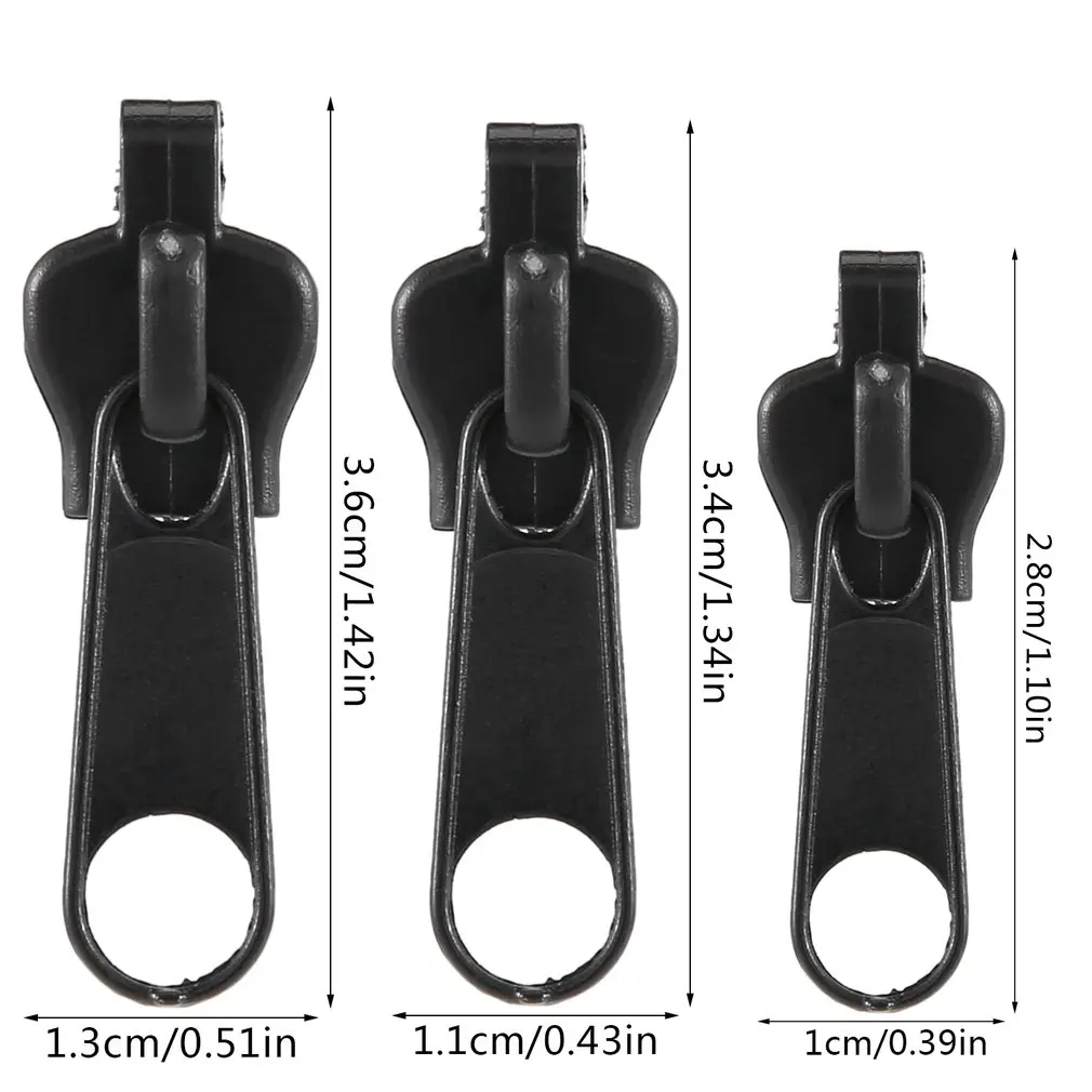 

Universal Zip Head Tools Repair Replacement Kit 6 Pieces Plastic Zipper Fixer Replacement accessories