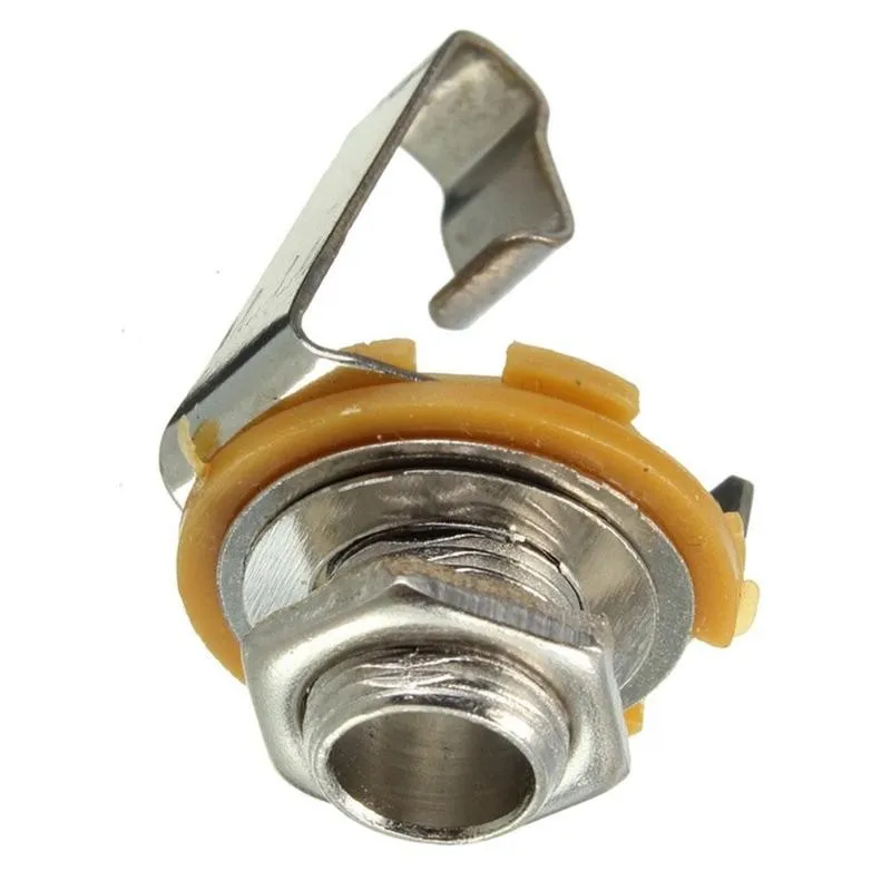 10 stücke 14 mono eingang jack stecker buchse für elektrische gitarre bass gitarre pickup ausgang jack steckdose 635 free global shipping