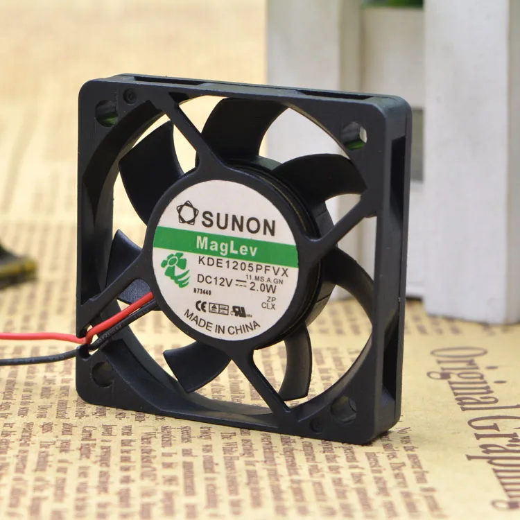 Бесшумный охлаждающий вентилятор SUNON Sunon KDE1205PFVX 5010 12 В 2,0 Вт 5 см 5 см