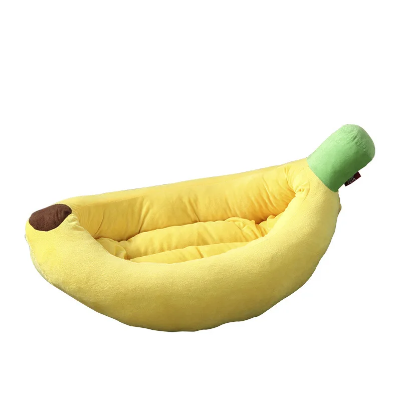 

Interesting banana Warm Kennel Cat House Cat Dog lounger Bed Pet Small Dog Pet Bed Rabbit Hamster Nest Bed Pet House dog lounge