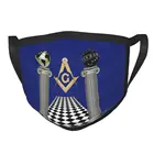 Многоразовая маска для лица с изображением храма Соломона боаза и ячина масонский масон, маска от смога и пыли защитный респиратор