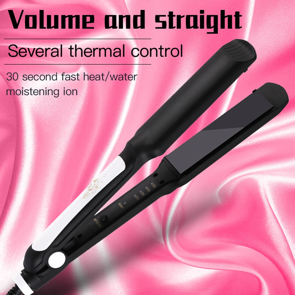 Выпрямитель для волос с четырьмя зубьями регулировка температуры керамический