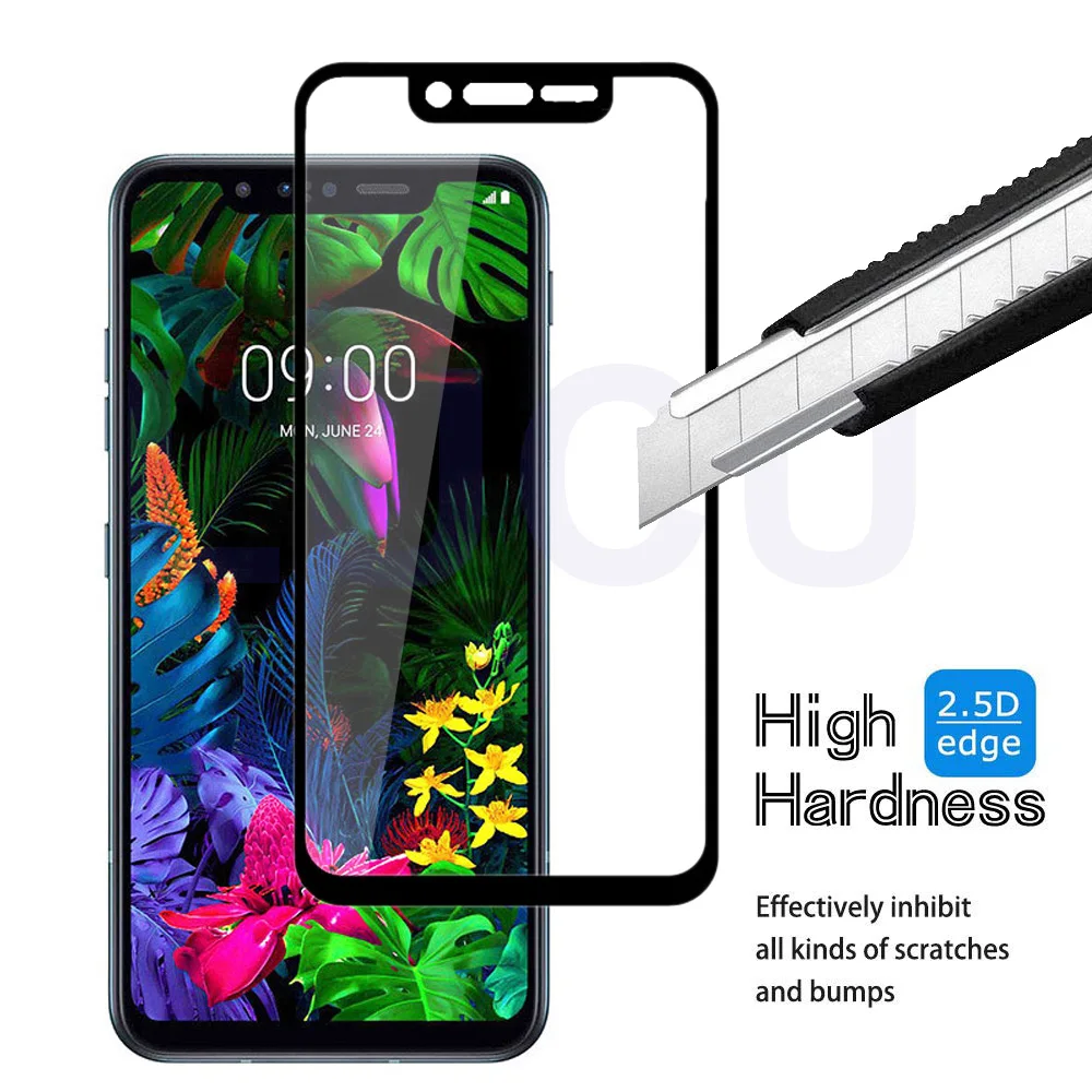 3D полное покрытие черного закаленного Стекло для LG G8S бархат V30 V30S V35 V40 V50 V50S G8X G8 G7