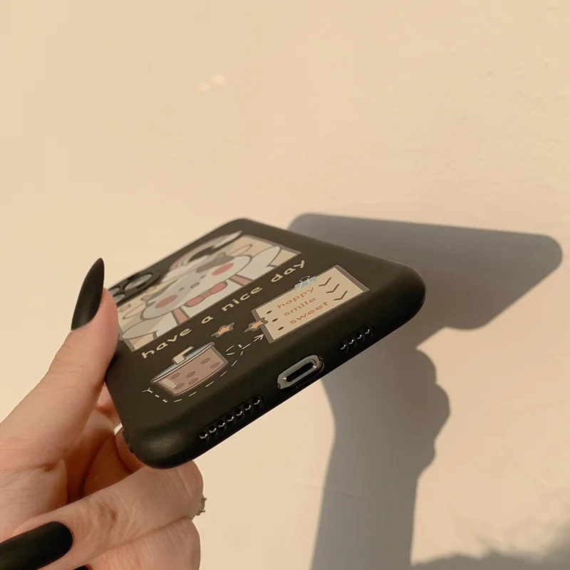 

Cute Iphone 12 Pro Max Case Cartoon Cow Anti-fall Protective Cover Suitable for IPhone 12 Camera All-inclusive Mobile Phone Case