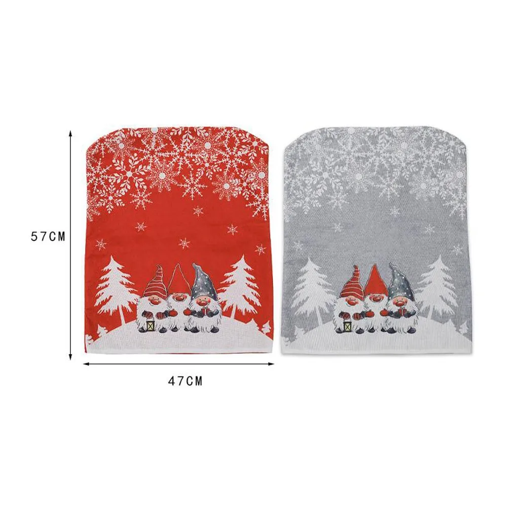 Рождественский комплект из нетканого стула с изображением снеговика стул для