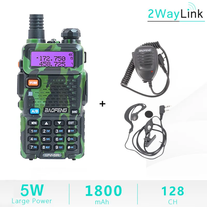 

Baofeng UV-5R Walkie Talkie 10 km 5W Two-way Radio uv5r walkie-talkie hunting Ham Radio 10KM HF Transceiver Baofeng UV-82 UV-8HX
