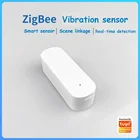 Смарт-датчик вибрации Zigbee, умный датчик обнаружения, работает с приложением