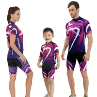 family bicycle clothing men bike set summer short sleeve children cycling wear women riding suit kids couples sportswear 2022