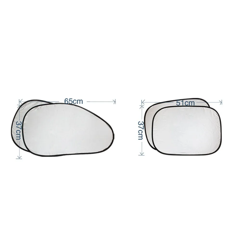 

550g Car Sunshade 6pcs Sun Shade Car Accessory Easy Storage Silver Summer