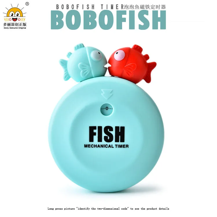 Креативная магнитная наклейка в виде рыбы с пузырьками таймер для обучения
