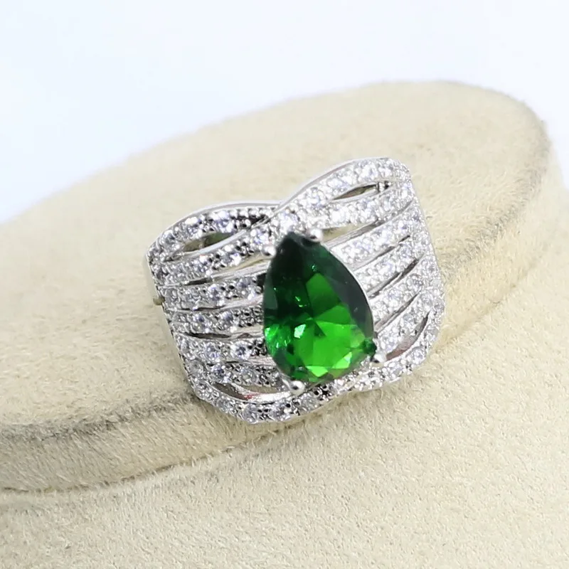 Комплект из колье серёг кольца и браслета серебра 925 пробы|Ювелирные наборы| |