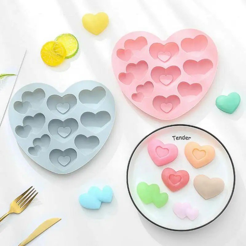 

DIY Creativity Heart Decor Epoxy Resin Silicone Mold Jewelry Fillings Pendant Accessory Charms Handmade Cabochon Mould Craft