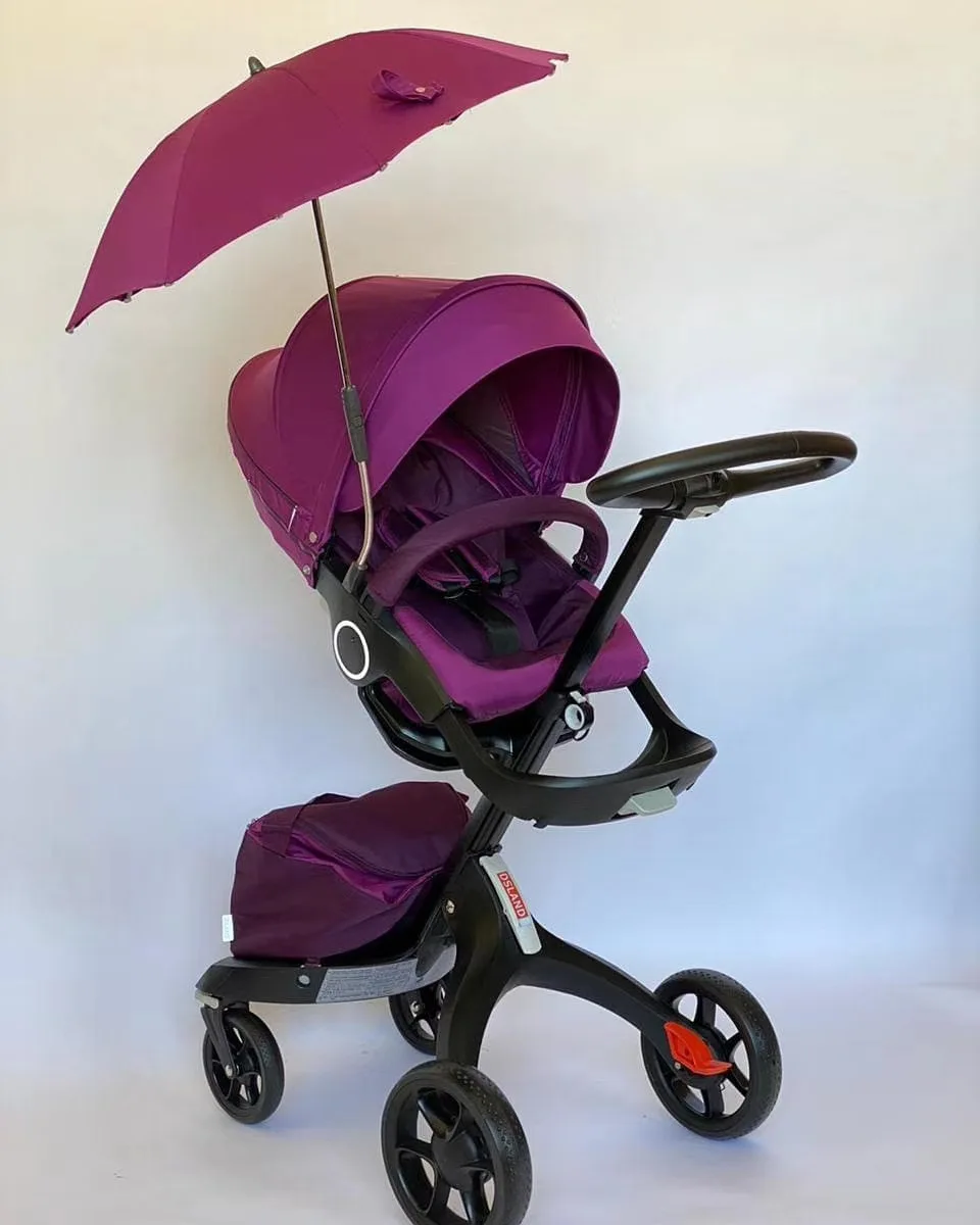 

Baby Luxury Stroller 3 in 1 luxury High Land Scape Sitting Pram Buggy Bassinet For Newborn Car Seat Coches De Bebe