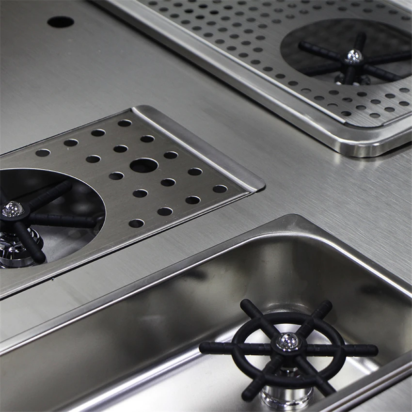 Стеклянная ополаскиватель из нержавеющей стали капельная панель лотка