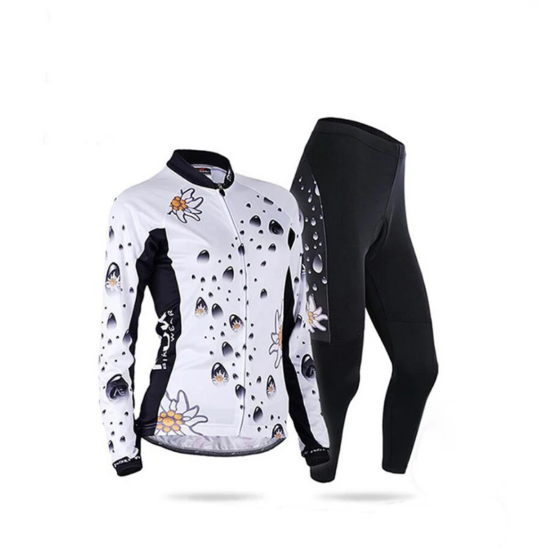 

Breathable Lycra Cycling Jersey Women Road Bike Clothing Long Set 2022 Bicycle Clothes Ladies Suit Sport Dress Mallot Mtb Wear