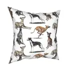 Наволочки для подушек Whippet, наволочка с изображением собаки, модная декоративная наволочка для дивана 45x45 см