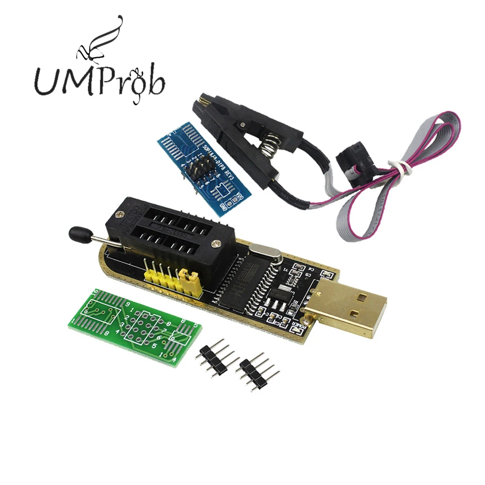 CH341A 24 25 серии EEPROM флэш-память биос USB программист модуль+ SOIC8 SOP8 тестовый зажим для EEPROM 93CXX/25CXX/24CXX