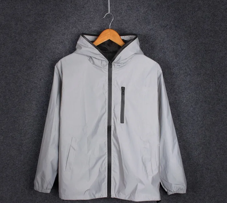 5XL 4XL Мужская 3M, полностью Светоотражающая куртка, светильник, толстовки, Женские куртки в стиле хип-хоп, водонепроницаемая ветровка с капюшоном, уличная одежда, пальто для мужчин