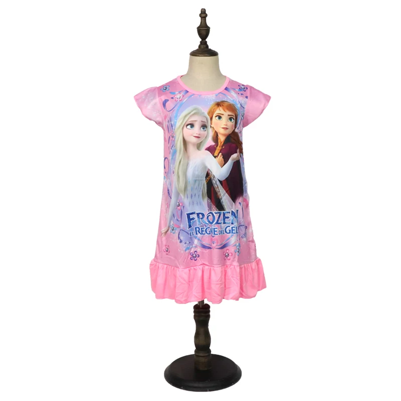 Дисней Холодное сердце 2 Анна Эльза платье принцессы для девочек Летняя футболка
