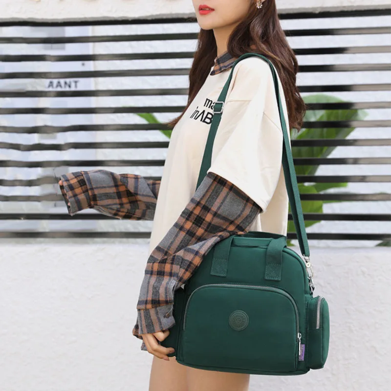 

2021 New Women's Backpack Fashion Waterproof Duffel Bag Shoulder Crossbody Bags Multi-purpose Bag with Hidden USB Charging