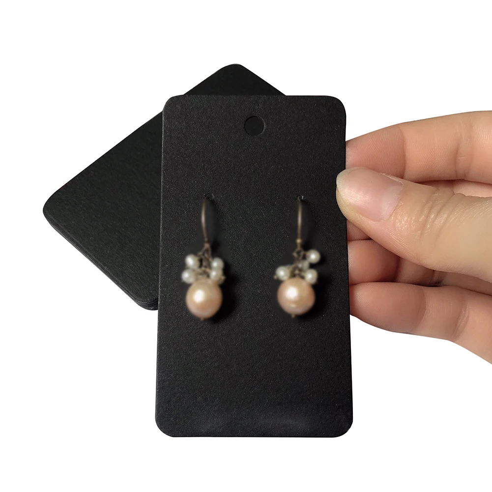 100 шт. Ретро бирки Висячие дисплей держатель посылка этикетка серьги карты для